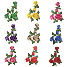 Load image into Gallery viewer, 1pc Embroidery Flower Patch Applique DIY Crafts Sticker for Dress Bag Clothes Accessories Badges Sew On Sewing Accessories