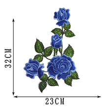 Load image into Gallery viewer, 1pc Embroidery Flower Patch Applique DIY Crafts Sticker for Dress Bag Clothes Accessories Badges Sew On Sewing Accessories