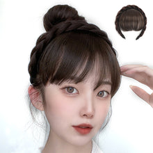 Load image into Gallery viewer, Wig Bangs Hairband Natural Forehead Wig Patch Invisible Traceless Fake Bangs Hair Hoop Simple Convenient Hair Accessory