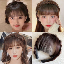 Load image into Gallery viewer, Wig Bangs Hairband Natural Forehead Wig Patch Invisible Traceless Fake Bangs Hair Hoop Simple Convenient Hair Accessory