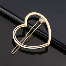 Load image into Gallery viewer, Simple Versatile Alloy Hollow Hair Clip Multiple Shaped Bangs Hairpin Headwear Hair Accessory for Female
