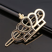 Load image into Gallery viewer, Simple Versatile Alloy Hollow Hair Clip Multiple Shaped Bangs Hairpin Headwear Hair Accessory for Female