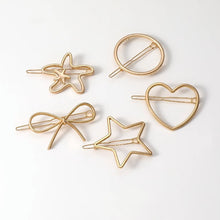 Load image into Gallery viewer, Simple Versatile Alloy Hollow Hair Clip Multiple Shaped Bangs Hairpin Headwear Hair Accessory for Female