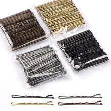 Load image into Gallery viewer, 50pcs/pack Simple Alloy Hair Clips High Elasticity Durable Wave Clamp Hairpins Headwear Hair Accessory