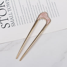 Load image into Gallery viewer, Simple Alloy U-shaped Hairpin Temperament Versatile Durable Updo Hairpin Headwear Hair Accessories for Women