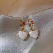 Load image into Gallery viewer, Three-dimensional Heart-shaped Square Earrings Temperamental Simple Earrings Ear Studs Women Jewelry Accessories