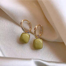Load image into Gallery viewer, Three-dimensional Heart-shaped Square Earrings Temperamental Simple Earrings Ear Studs Women Jewelry Accessories