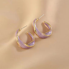 Load image into Gallery viewer, Geometrically Irregular Twisted Earrings Simple Versatile Alloy Earrings Ear Studs Women Fashionable Jewelry