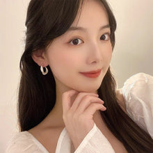Load image into Gallery viewer, Geometrically Irregular Twisted Earrings Simple Versatile Alloy Earrings Ear Studs Women Fashionable Jewelry
