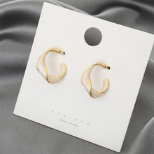 Load image into Gallery viewer, Geometrically Irregular Twisted Earrings Simple Versatile Alloy Earrings Ear Studs Women Fashionable Jewelry