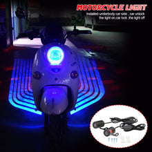 Load image into Gallery viewer, Motorcycle Car Projector Angel Wing LED Lamps Modified Moto Tail Lights Carpet Underglow Welcome Brake Taillights Bulbs 9-36V