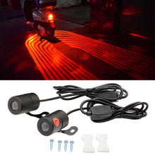 Load image into Gallery viewer, Motorcycle Car Projector Angel Wing LED Lamps Modified Moto Tail Lights Carpet Underglow Welcome Brake Taillights Bulbs 9-36V