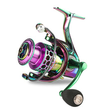 Load image into Gallery viewer, All Metal Colorful Electroplated Spinning Wheel 14+1 Bearing Long Cast Sea Rod Fishing Line Wheel Perch Tip Snakehead Fishing Accessories