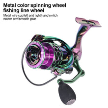 Load image into Gallery viewer, All Metal Colorful Electroplated Spinning Wheel 14+1 Bearing Long Cast Sea Rod Fishing Line Wheel Perch Tip Snakehead Fishing Accessories