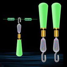 Load image into Gallery viewer, 100PCS Silicone Quick Sub Clip Copper Head Rotating Anti-Winding Float Seat Removable Replacement Fish Mark Connector Fishing Gear Accessories