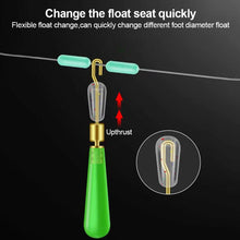 Load image into Gallery viewer, 100PCS Silicone Quick Sub Clip Copper Head Rotating Anti-Winding Float Seat Removable Replacement Fish Mark Connector Fishing Gear Accessories