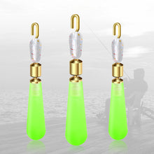 Load image into Gallery viewer, 100PCS Silicone Quick Sub Clip Copper Head Rotating Anti-Winding Float Seat Removable Replacement Fish Mark Connector Fishing Gear Accessories