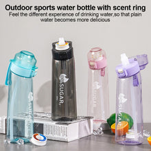 Load image into Gallery viewer, 650ML Outdoor Sports Fitness Water Bottle With Multi-Flavor Fragrance Ring Flavorable Drinking Water Artifact Large Capacity Sippy Bottle