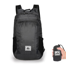 Load image into Gallery viewer, Outdoor Waterproof Large Capacity Foldable Backpack Shoulder Strap Adjustable Lightweight Travel Storage Bag Sports Fitness Package Double Side Net