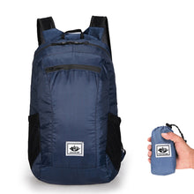 Load image into Gallery viewer, Outdoor Waterproof Large Capacity Foldable Backpack Shoulder Strap Adjustable Lightweight Travel Storage Bag Sports Fitness Package Double Side Net