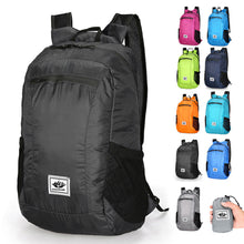 Load image into Gallery viewer, Outdoor Waterproof Large Capacity Foldable Backpack Shoulder Strap Adjustable Lightweight Travel Storage Bag Sports Fitness Package Double Side Net
