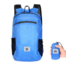 Load image into Gallery viewer, Outdoor Waterproof Large Capacity Foldable Backpack Shoulder Strap Adjustable Lightweight Travel Storage Bag Sports Fitness Package Double Side Net