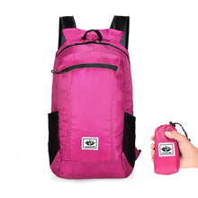 Load image into Gallery viewer, Outdoor Waterproof Large Capacity Foldable Backpack Shoulder Strap Adjustable Lightweight Travel Storage Bag Sports Fitness Package Double Side Net