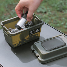 Load image into Gallery viewer, 1.1L Outdoor Multi-Functional Mini Paper Box Moisture-Proof Dust-Proof Desktop Debris Camping Seasoning Bottle Storage Box