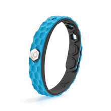 Load image into Gallery viewer, Hexagon Grain Silicone Negative Ion Bracelet Anti-Static Black Technology Energy Sport Adjustable Bracelet Basketball Star Model