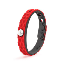 Load image into Gallery viewer, Hexagon Grain Silicone Negative Ion Bracelet Anti-Static Black Technology Energy Sport Adjustable Bracelet Basketball Star Model