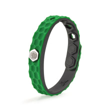 Load image into Gallery viewer, Hexagon Grain Silicone Negative Ion Bracelet Anti-Static Black Technology Energy Sport Adjustable Bracelet Justice League Superhero Style