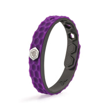 Load image into Gallery viewer, Hexagon Grain Silicone Negative Ion Bracelet Anti-Static Black Technology Energy Sport Adjustable Bracelet Justice League Superhero Style