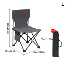 Load image into Gallery viewer, Outdoor Foldable Portable Picnic Camping Chair Sketching Stool 600D Oxford Cloth Bearing 100KG Fishing Chair