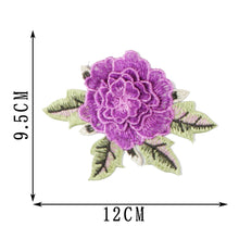 Load image into Gallery viewer, 12*9.5cm Embroidery Flower Patch Applique DIY Crafts Sticker for Dress Bag Clothes Accessories Badges Sew On Sewing Accessories