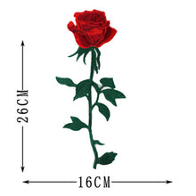 Load image into Gallery viewer, Embroidery Rose Flower Patch Applique DIY Crafts Sticker for Dress Bag Clothes Accessories Badges Sew On Sewing Accessories