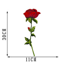 Load image into Gallery viewer, Embroidery Rose Flower Patch Applique DIY Crafts Sticker for Dress Bag Clothes Accessories Badges Sew On Sewing Accessories