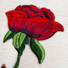 Load image into Gallery viewer, Embroidery Rose Flower Patch Applique DIY Crafts Sticker for Dress Bag Clothes Accessories Badges Sew On Sewing Accessories