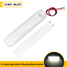 Load image into Gallery viewer, 12-80V 36LED Car COB Light LED Lamp Truck Super Bright Cold White For Boat Light Interior Reading Bulb Vehicles