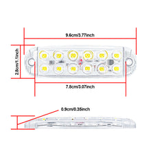 Load image into Gallery viewer, 12LED 12-80V Car Truck Strobe Trailer Clearance Flash Lamp Flashing Warning Strobe LED Light Bar Lamp Warning Light