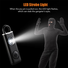 Load image into Gallery viewer, Self Defense Alarm 130dB Anti-wolf Alert for Girl Child Women Carrying Scream Loud Panic Alarm Emergency Alarm Keychain