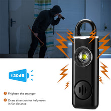 Load image into Gallery viewer, Self Defense Alarm 130dB Anti-wolf Alert for Girl Child Women Carrying Scream Loud Panic Alarm Emergency Alarm Keychain