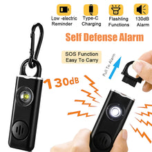 Load image into Gallery viewer, Self Defense Alarm 130dB Anti-wolf Alert for Girl Child Women Carrying Scream Loud Panic Alarm Emergency Alarm Keychain