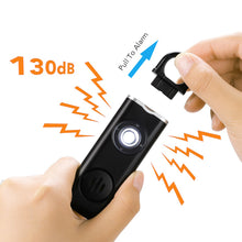Load image into Gallery viewer, Self Defense Alarm 130dB Anti-wolf Alert for Girl Child Women Carrying Scream Loud Panic Alarm Emergency Alarm Keychain