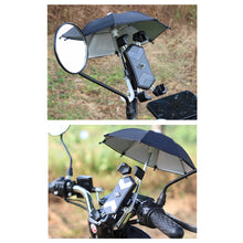 Load image into Gallery viewer, 1PC Mobile Phone Holder Motorcycle Bicycle Umbrella Portable Waterproof Mini Parasol Waterproof Anti-permeability Toy Umbrella