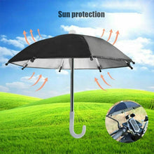 Load image into Gallery viewer, 1PC Mobile Phone Holder Motorcycle Bicycle Umbrella Portable Waterproof Mini Parasol Waterproof Anti-permeability Toy Umbrella
