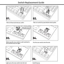 Load image into Gallery viewer, Switch Mechanical Keyboard Switch 3Pin Clicky Linear Tactile Silent Switches RGB LED SMD Gaming Compatible With MX Switch