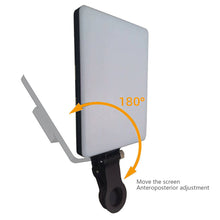 Load image into Gallery viewer, LED Mobile Phone Computer Fill-in Light Adjustable Portable LED Lamp Rechargeable Clip Fill Video Light For Live Selfie Meeting