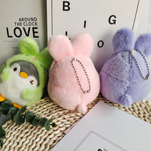 Load image into Gallery viewer, Cute Cartoon Penguin Stuffed Plush Dolls Toys Key Ring Bag Pendant Kids Toy Birthday Gifts Mini Animal Plush Doll Keychain