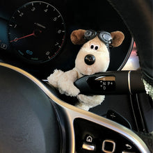 Load image into Gallery viewer, Car Suspension Decoration Plush Wiper Wye Shield Doll Cute Bowknot Cartoon Dog Car Decoration Auto Parts
