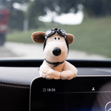 Load image into Gallery viewer, Car Suspension Decoration Plush Wiper Wye Shield Doll Cute Bowknot Cartoon Dog Car Decoration Auto Parts